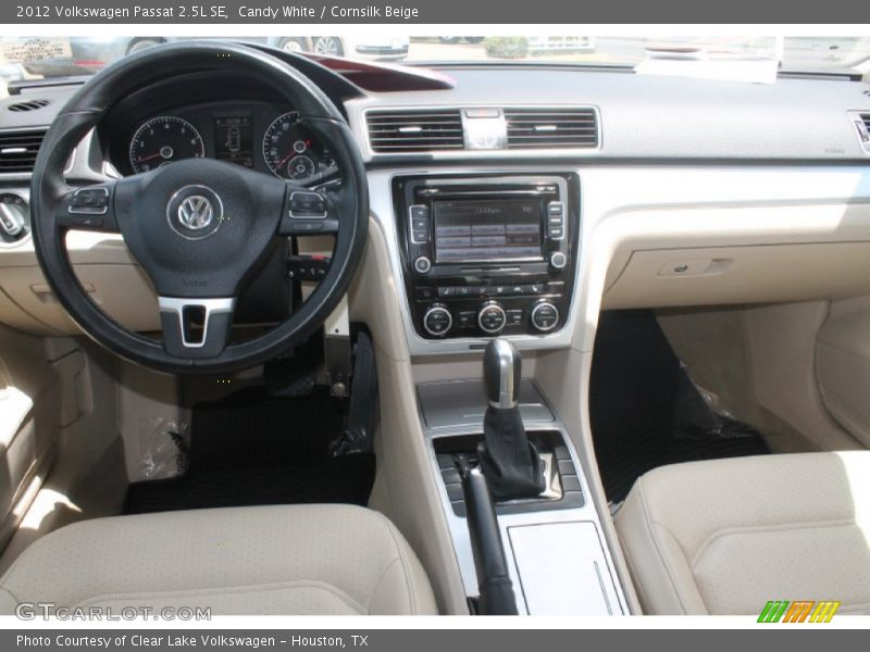 Candy White / Cornsilk Beige 2012 Volkswagen Passat 2.5L SE