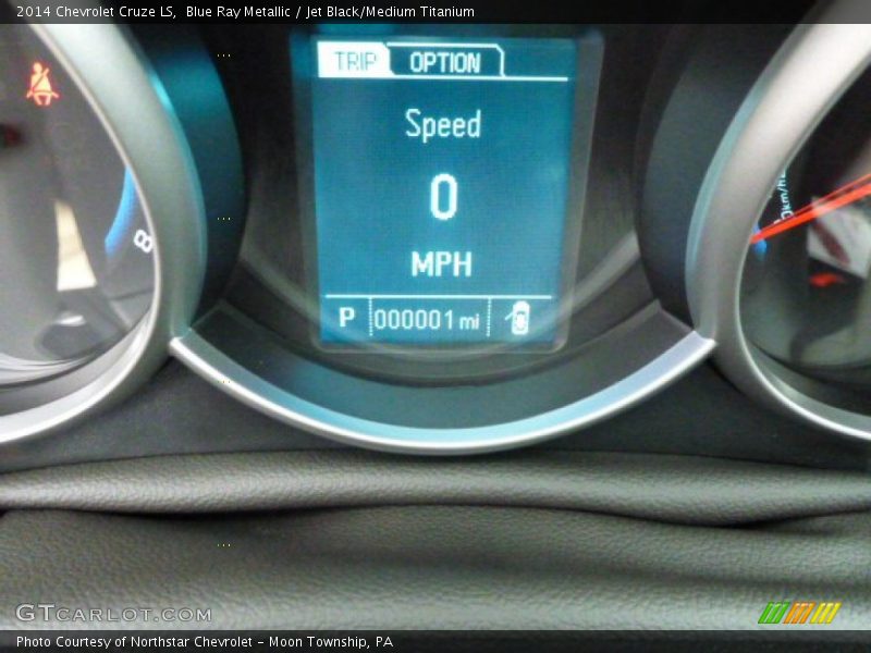 Blue Ray Metallic / Jet Black/Medium Titanium 2014 Chevrolet Cruze LS