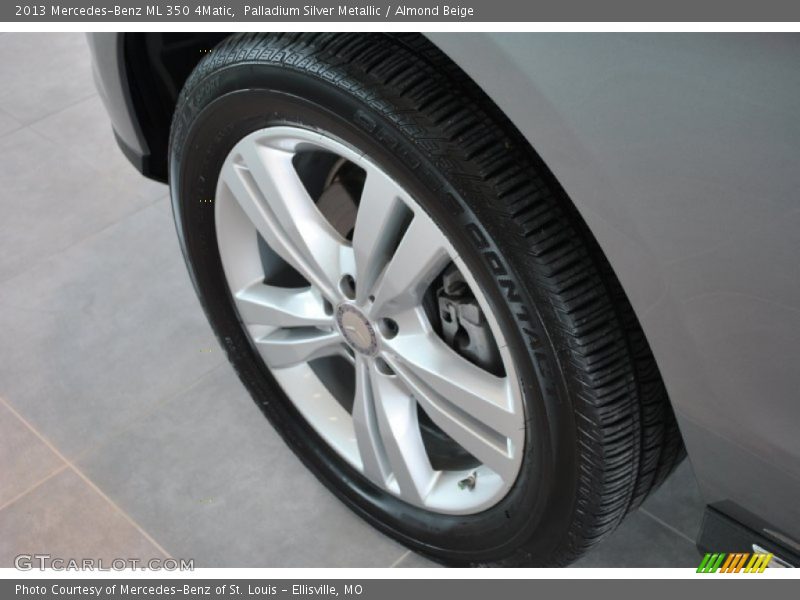 Palladium Silver Metallic / Almond Beige 2013 Mercedes-Benz ML 350 4Matic