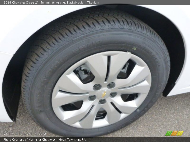 Summit White / Jet Black/Medium Titanium 2014 Chevrolet Cruze LS
