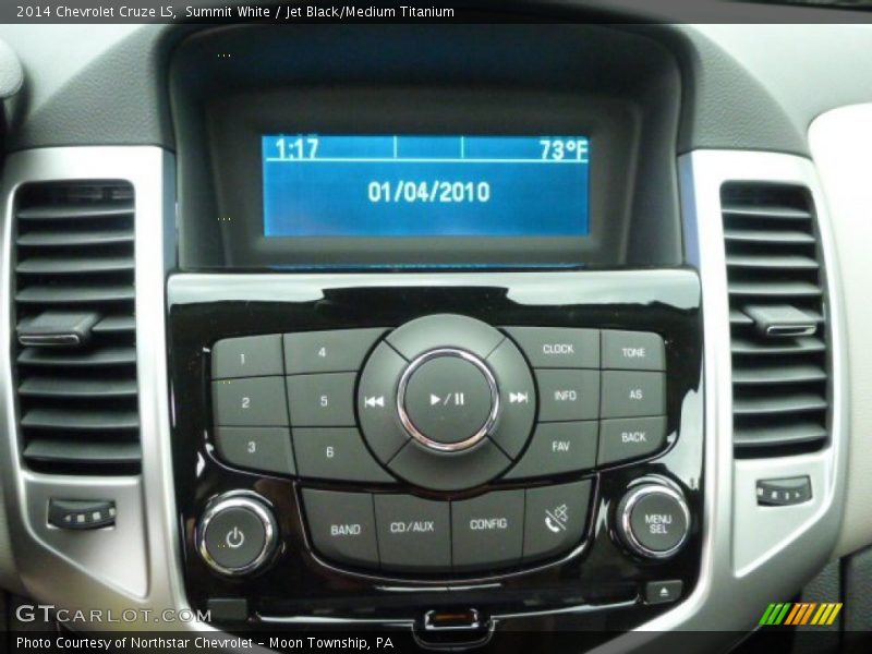 Summit White / Jet Black/Medium Titanium 2014 Chevrolet Cruze LS