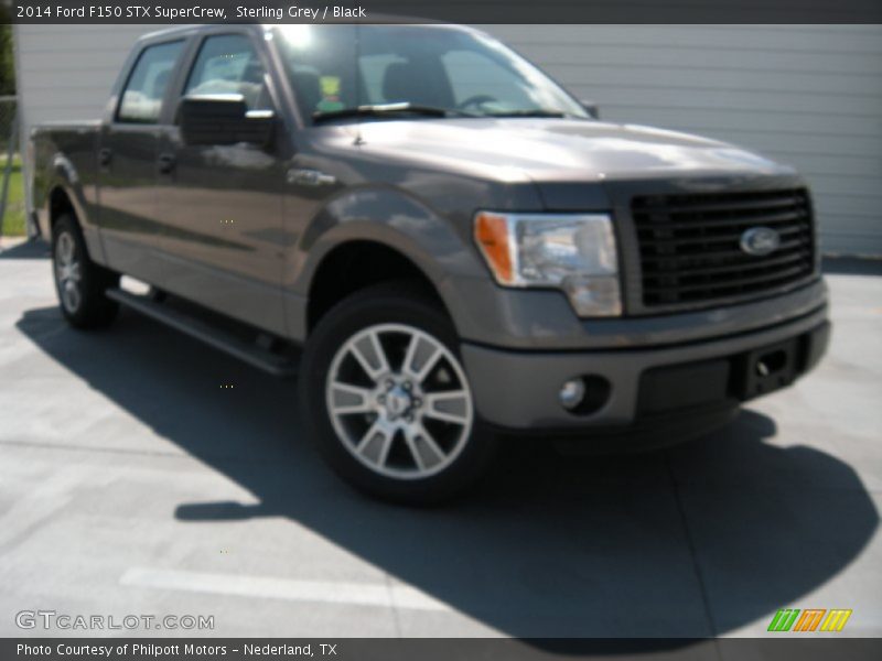 Sterling Grey / Black 2014 Ford F150 STX SuperCrew