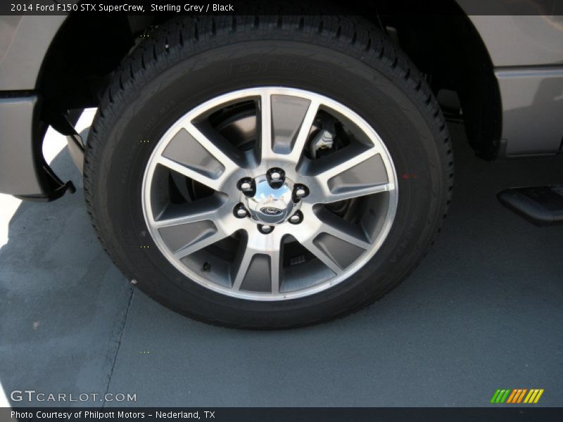 Sterling Grey / Black 2014 Ford F150 STX SuperCrew
