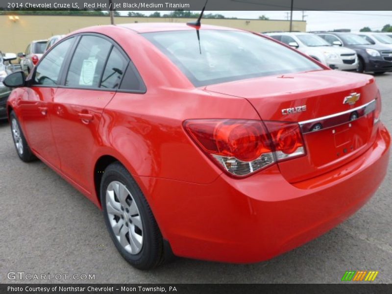 Red Hot / Jet Black/Medium Titanium 2014 Chevrolet Cruze LS