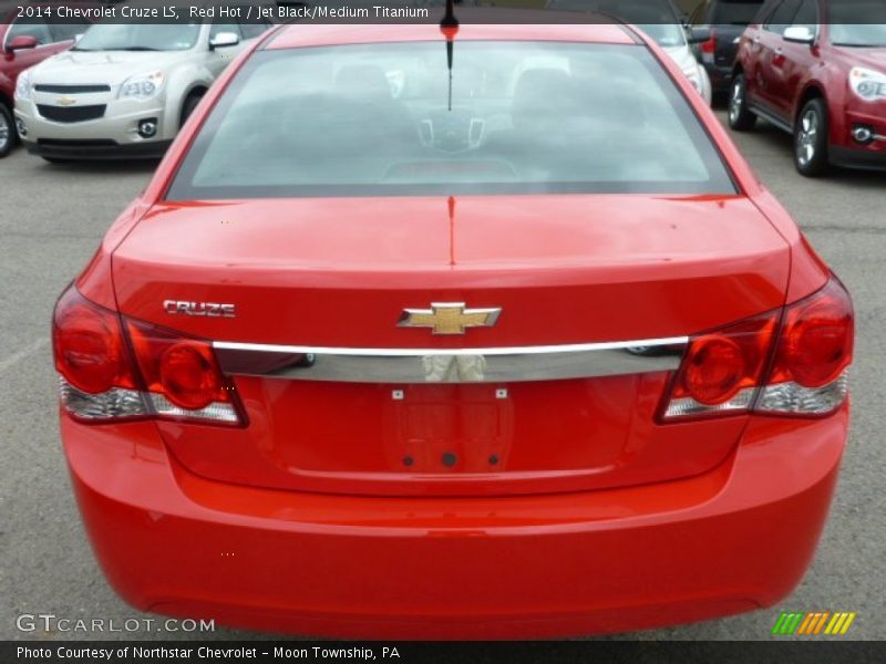 Red Hot / Jet Black/Medium Titanium 2014 Chevrolet Cruze LS