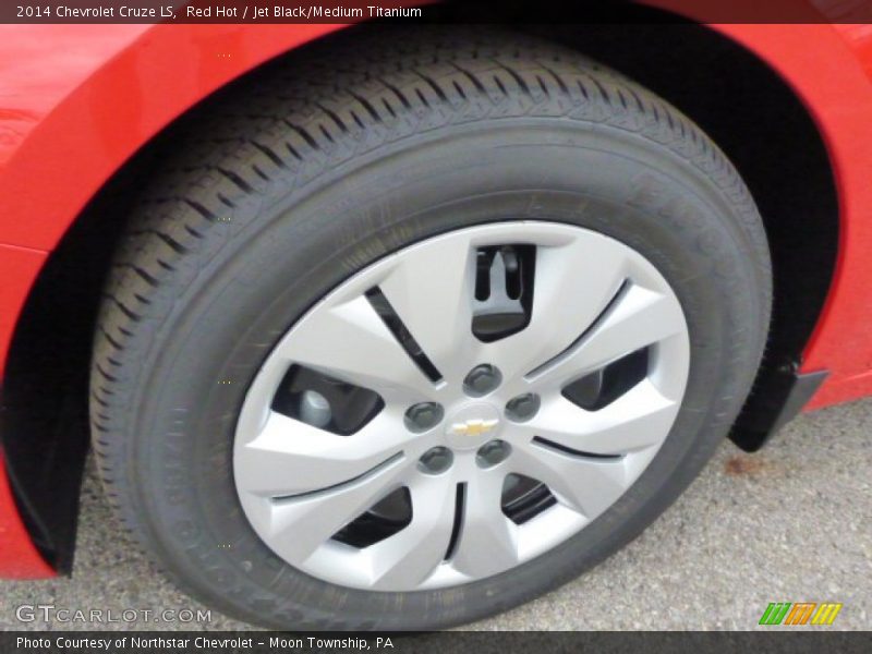 Red Hot / Jet Black/Medium Titanium 2014 Chevrolet Cruze LS