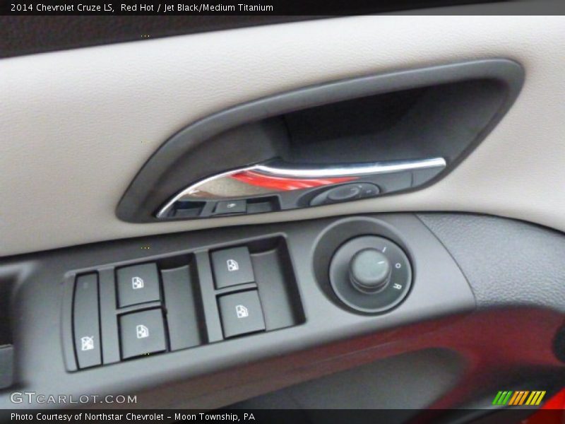 Red Hot / Jet Black/Medium Titanium 2014 Chevrolet Cruze LS