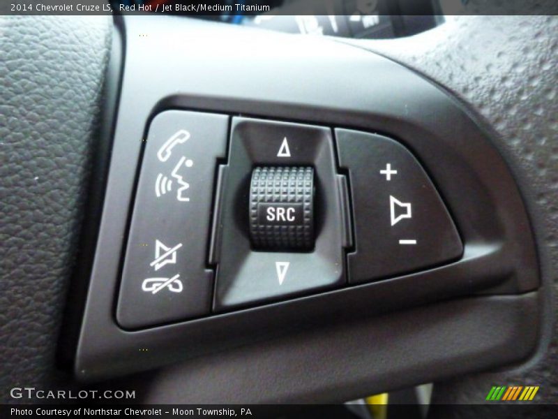 Red Hot / Jet Black/Medium Titanium 2014 Chevrolet Cruze LS