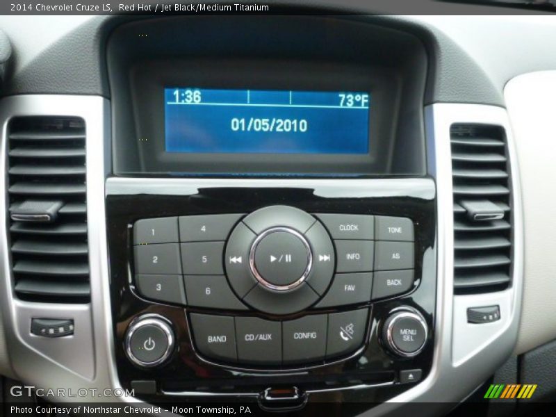 Red Hot / Jet Black/Medium Titanium 2014 Chevrolet Cruze LS