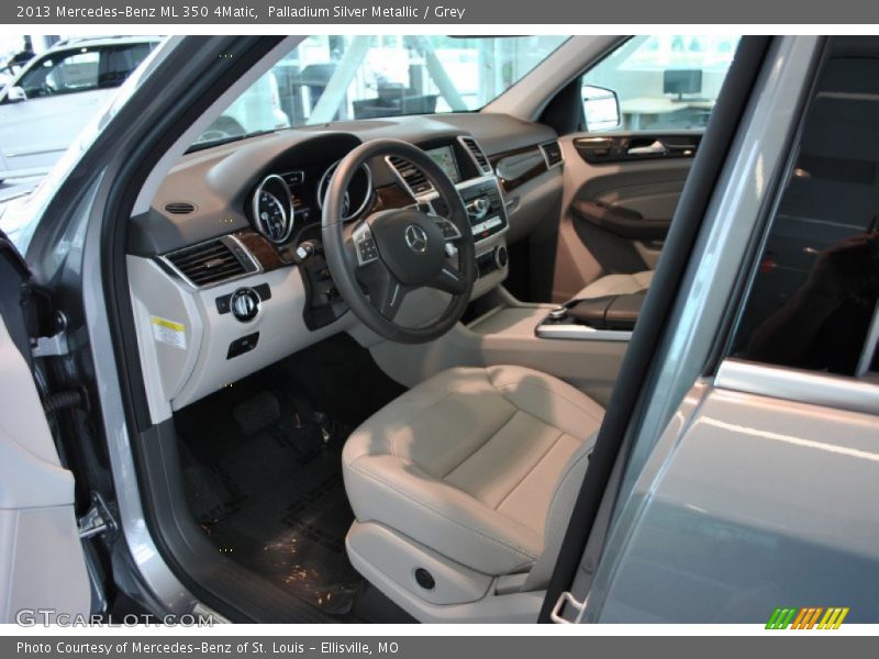 Palladium Silver Metallic / Grey 2013 Mercedes-Benz ML 350 4Matic