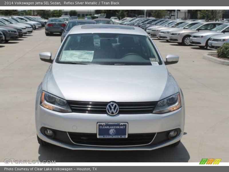 Reflex Silver Metallic / Titan Black 2014 Volkswagen Jetta SEL Sedan