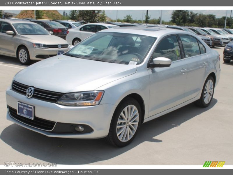 Reflex Silver Metallic / Titan Black 2014 Volkswagen Jetta SEL Sedan