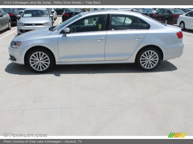 Reflex Silver Metallic / Titan Black 2014 Volkswagen Jetta SEL Sedan