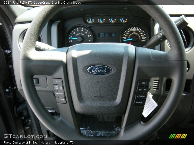 Sterling Grey / Black 2014 Ford F150 STX SuperCrew