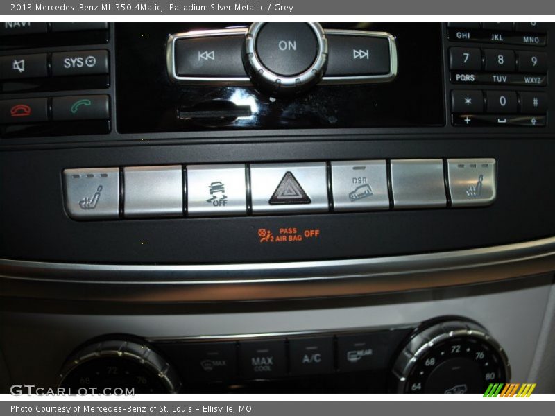 Palladium Silver Metallic / Grey 2013 Mercedes-Benz ML 350 4Matic