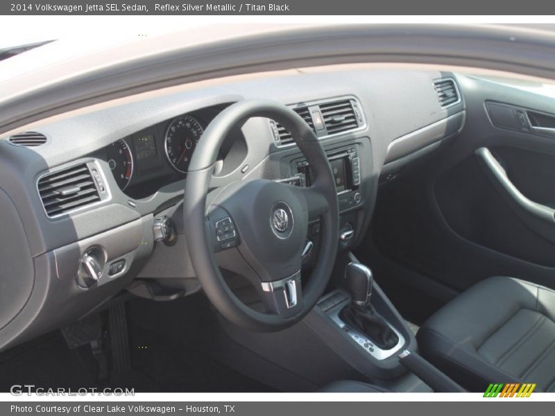 Reflex Silver Metallic / Titan Black 2014 Volkswagen Jetta SEL Sedan