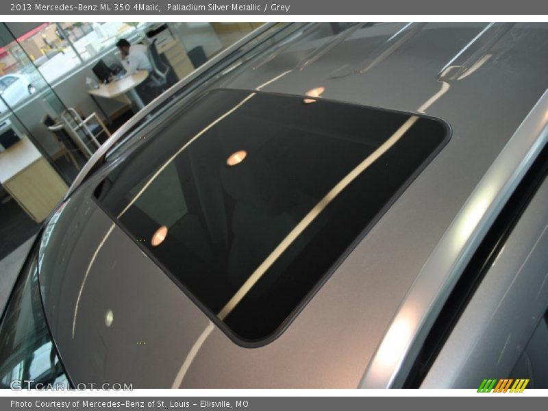 Palladium Silver Metallic / Grey 2013 Mercedes-Benz ML 350 4Matic