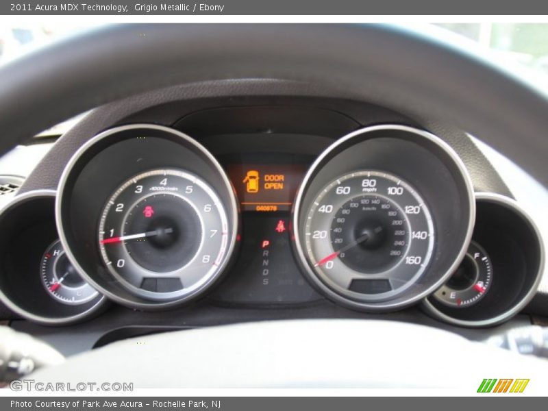 Grigio Metallic / Ebony 2011 Acura MDX Technology