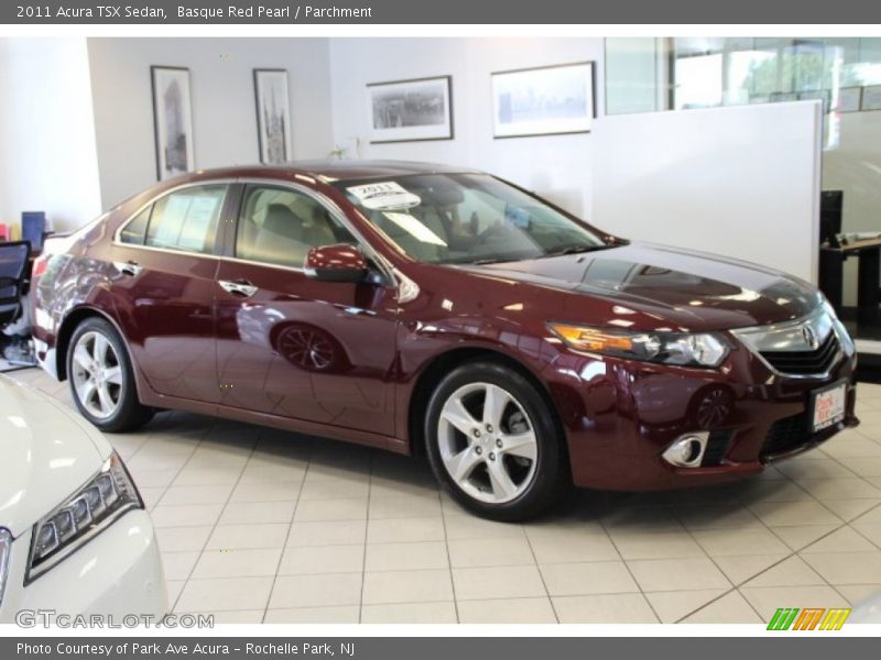 Basque Red Pearl / Parchment 2011 Acura TSX Sedan