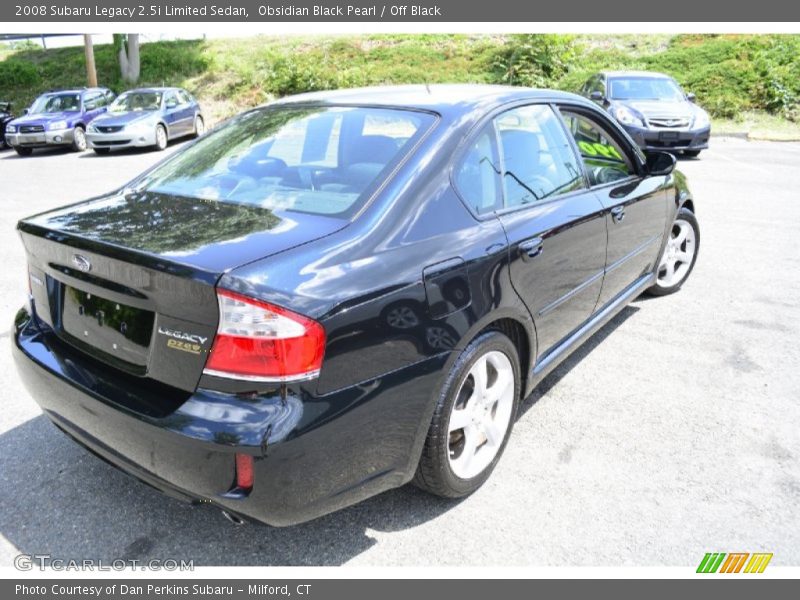 Obsidian Black Pearl / Off Black 2008 Subaru Legacy 2.5i Limited Sedan