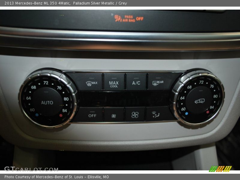 Palladium Silver Metallic / Grey 2013 Mercedes-Benz ML 350 4Matic