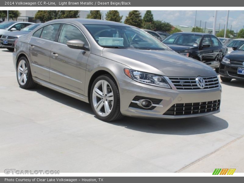 Light Brown Metallic / Desert Beige/Black 2014 Volkswagen CC R-Line