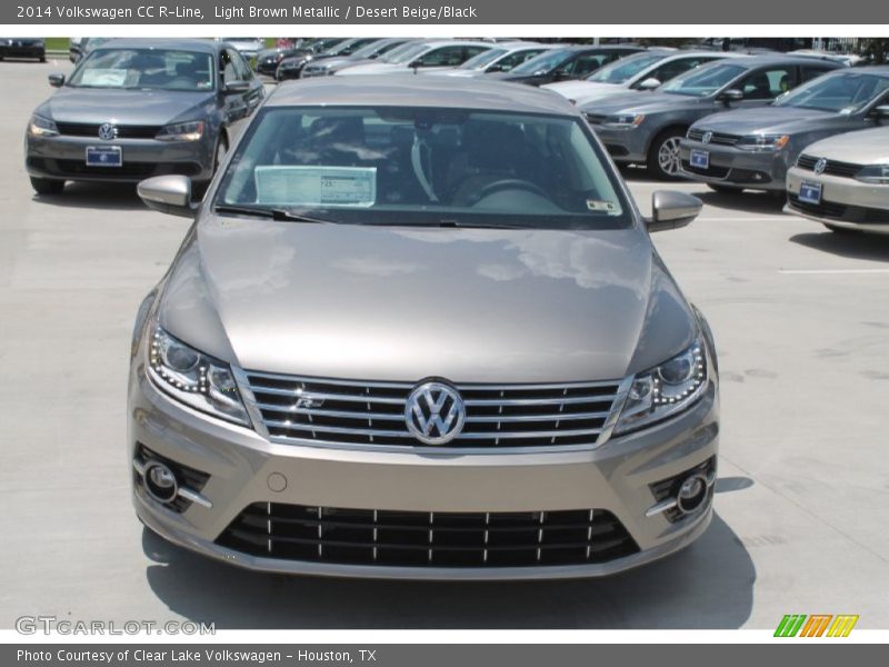 Light Brown Metallic / Desert Beige/Black 2014 Volkswagen CC R-Line