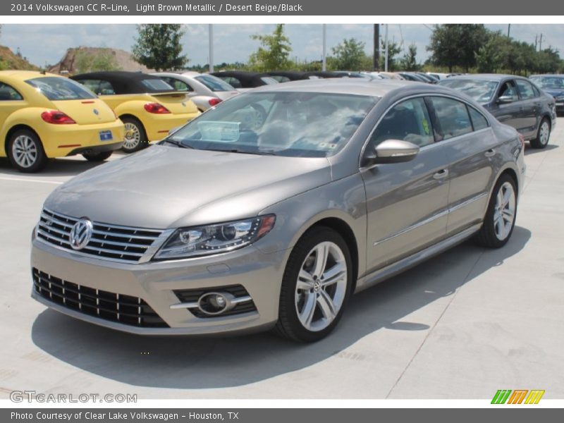 Light Brown Metallic / Desert Beige/Black 2014 Volkswagen CC R-Line