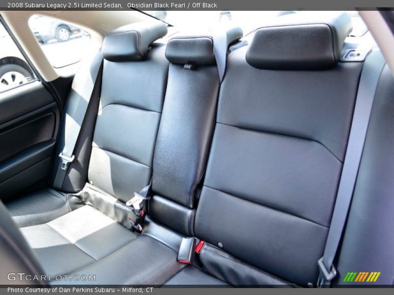 Obsidian Black Pearl / Off Black 2008 Subaru Legacy 2.5i Limited Sedan