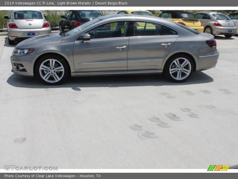 Light Brown Metallic / Desert Beige/Black 2014 Volkswagen CC R-Line