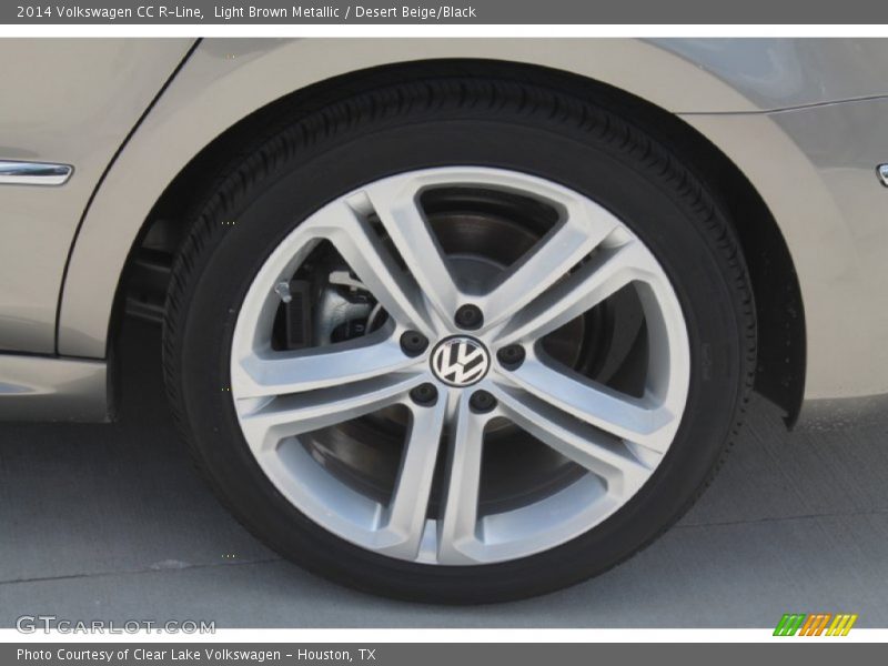 Light Brown Metallic / Desert Beige/Black 2014 Volkswagen CC R-Line