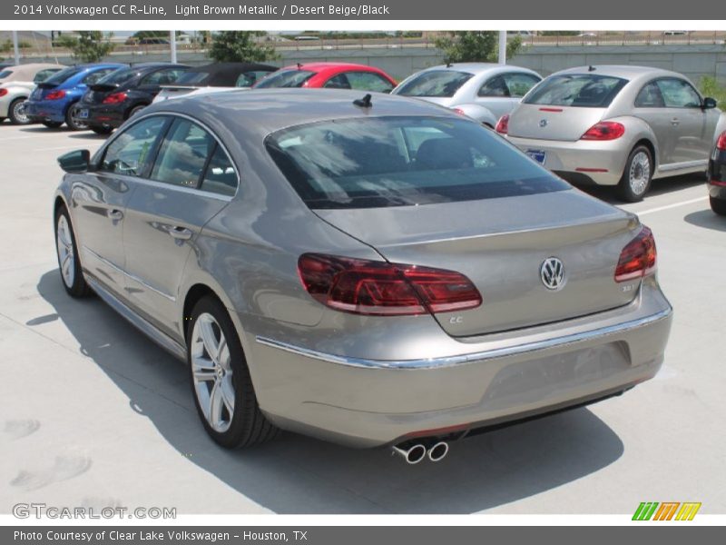 Light Brown Metallic / Desert Beige/Black 2014 Volkswagen CC R-Line