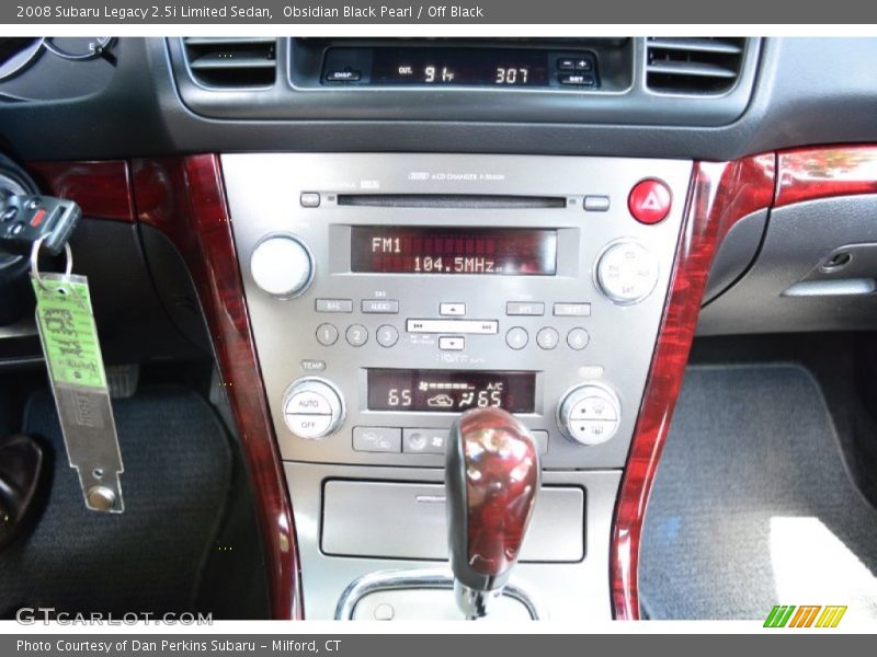 Obsidian Black Pearl / Off Black 2008 Subaru Legacy 2.5i Limited Sedan