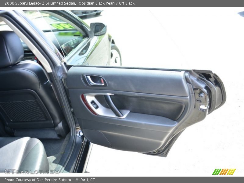 Obsidian Black Pearl / Off Black 2008 Subaru Legacy 2.5i Limited Sedan