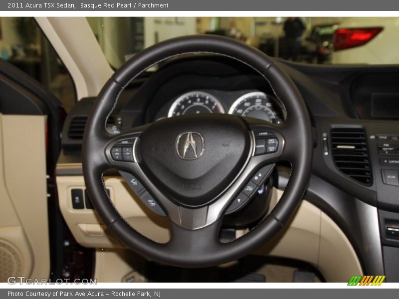 Basque Red Pearl / Parchment 2011 Acura TSX Sedan