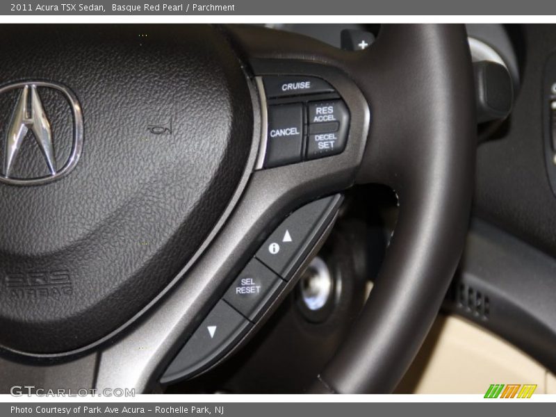 Basque Red Pearl / Parchment 2011 Acura TSX Sedan