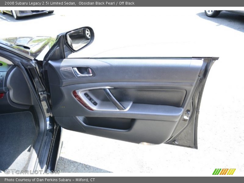 Obsidian Black Pearl / Off Black 2008 Subaru Legacy 2.5i Limited Sedan