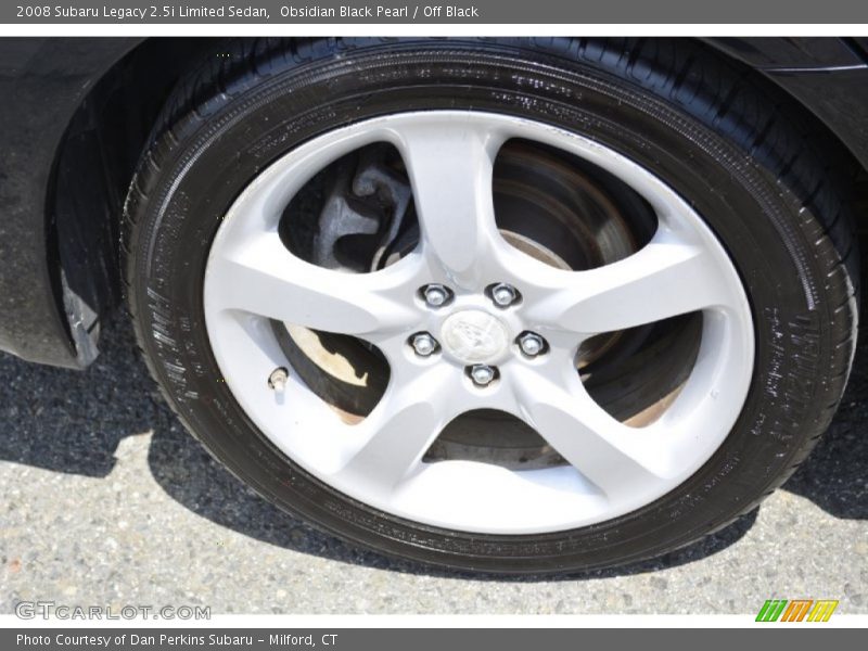 Obsidian Black Pearl / Off Black 2008 Subaru Legacy 2.5i Limited Sedan