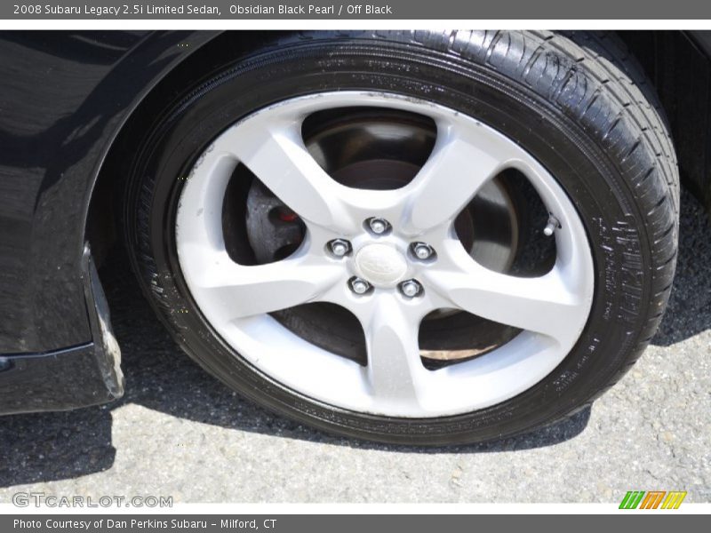 Obsidian Black Pearl / Off Black 2008 Subaru Legacy 2.5i Limited Sedan