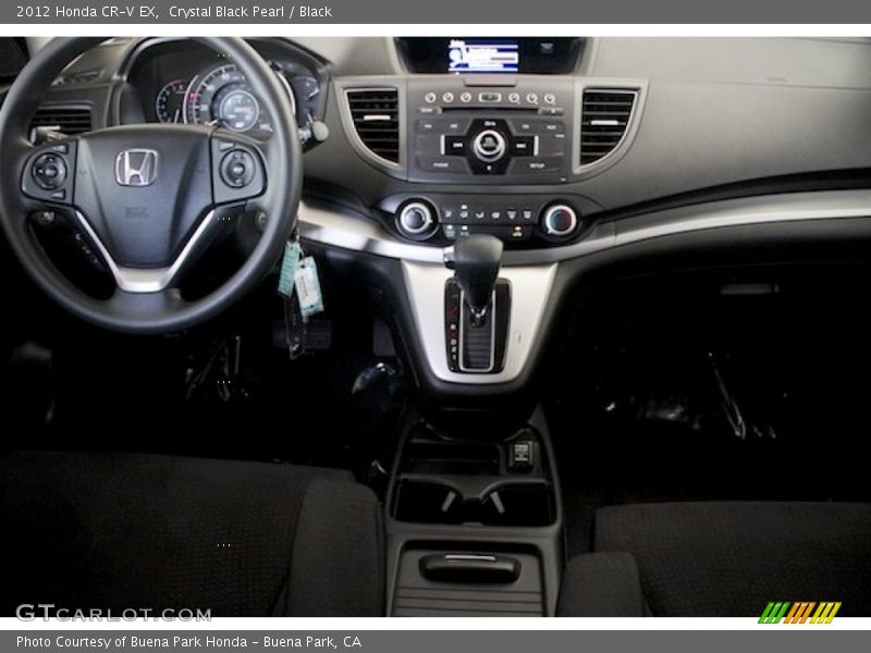 Crystal Black Pearl / Black 2012 Honda CR-V EX