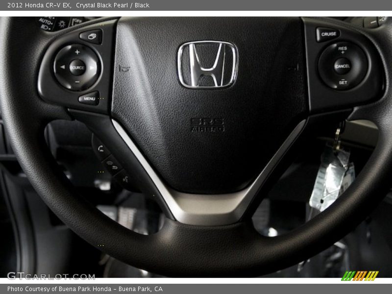 Crystal Black Pearl / Black 2012 Honda CR-V EX