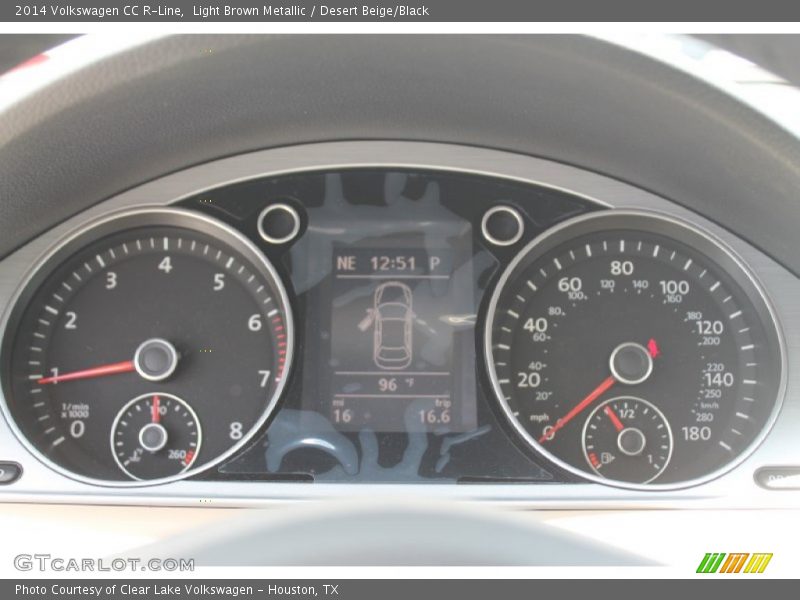 Light Brown Metallic / Desert Beige/Black 2014 Volkswagen CC R-Line