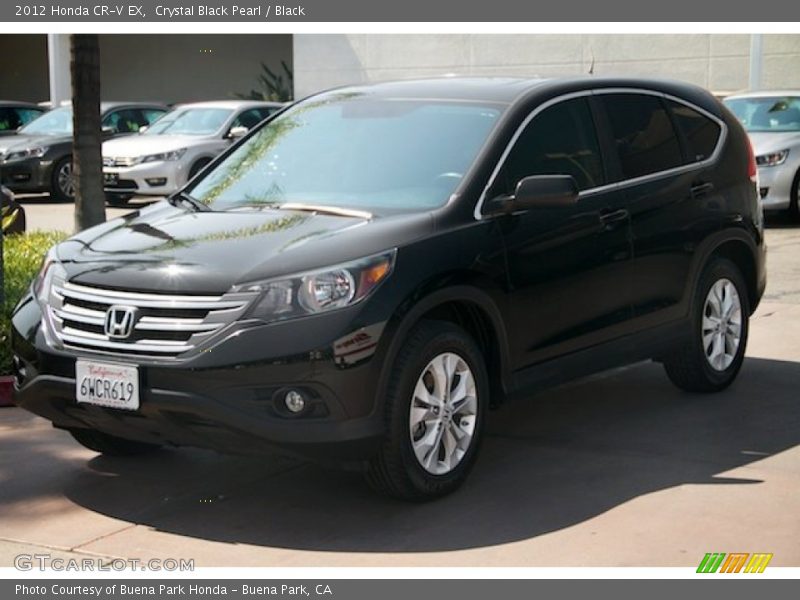 Crystal Black Pearl / Black 2012 Honda CR-V EX
