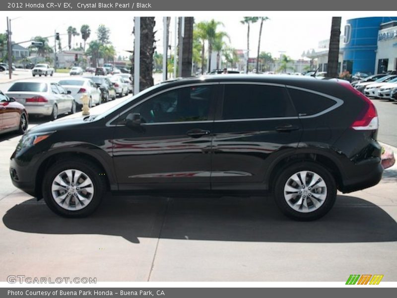 Crystal Black Pearl / Black 2012 Honda CR-V EX