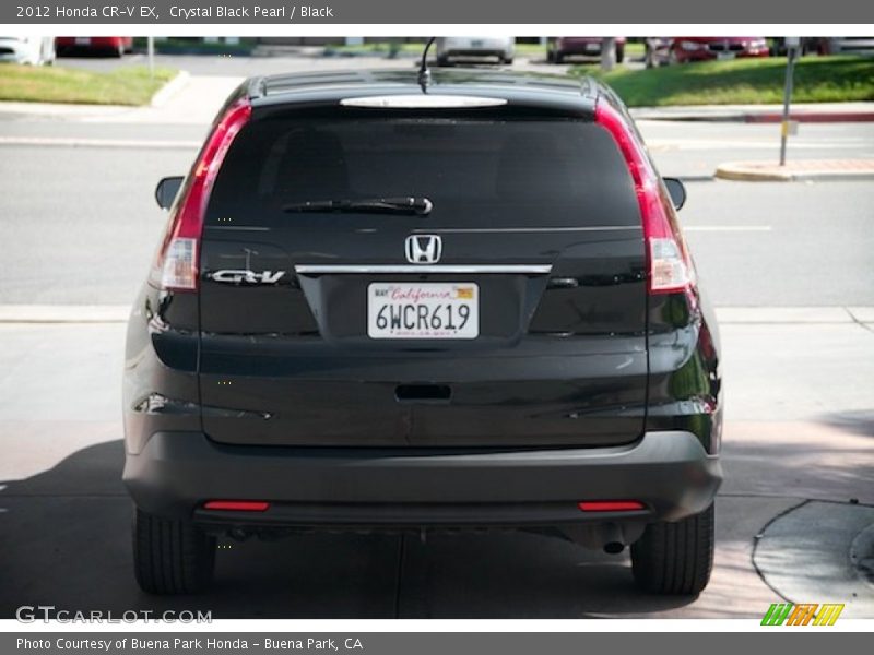 Crystal Black Pearl / Black 2012 Honda CR-V EX