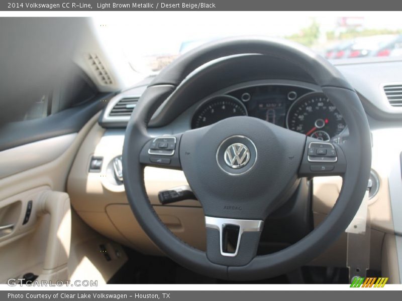 Light Brown Metallic / Desert Beige/Black 2014 Volkswagen CC R-Line