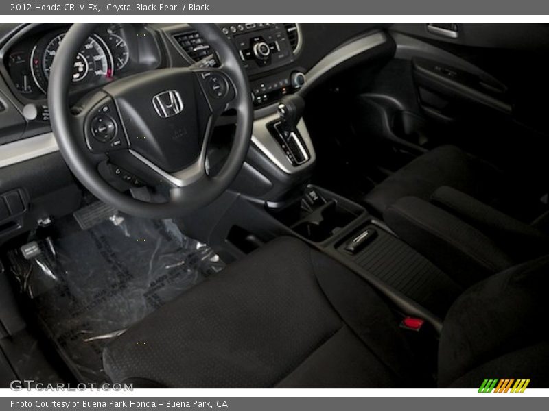 Crystal Black Pearl / Black 2012 Honda CR-V EX