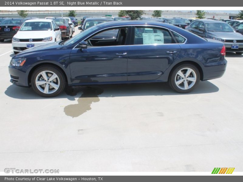 Night Blue Metallic / Titan Black 2014 Volkswagen Passat 1.8T SE