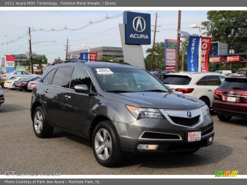 Polished Metal Metallic / Ebony 2011 Acura MDX Technology