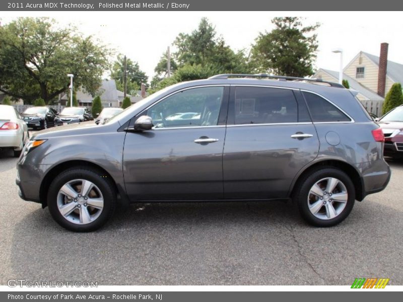 Polished Metal Metallic / Ebony 2011 Acura MDX Technology